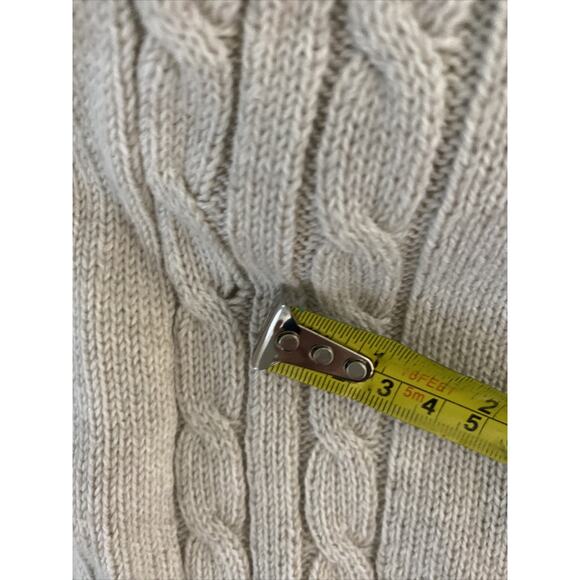 New Van Heusen Men 1/4 zip Knit Pullover Sweater Stone Heather Plus 2XL FLAW - Picture 7 of 8